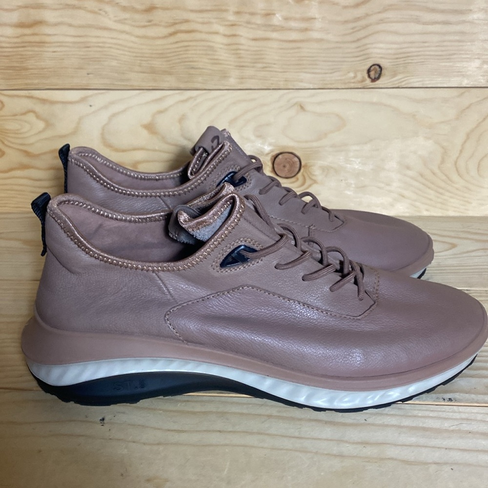 Ecco St.360 mens leather sneakers morel size 10-10.5 - Picture 7 of 12
